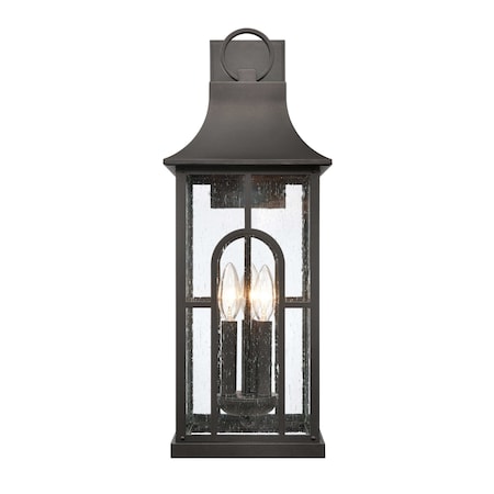 Triumph 23'' High 3-Light Outdoor Sconce - Textured Black